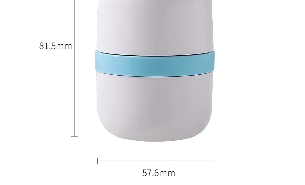 Portable 2-in-1 Pill Box with Pill Cutter for Cutting Small Pills or Large Pills in Half & Quarter Travel Pill Organizer Case