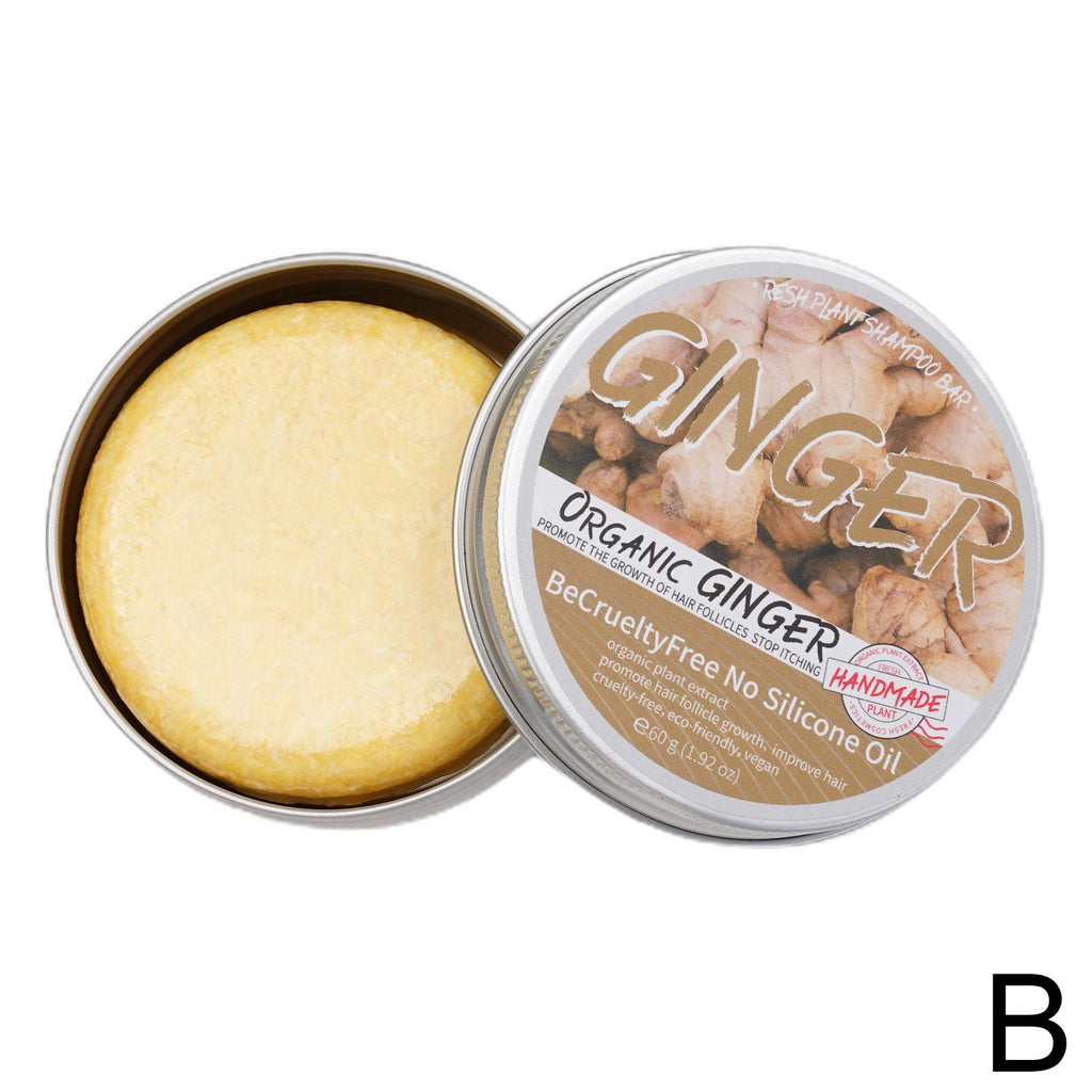1/3/5/10pcs Ginger Polygonum Soap Shampoo Soap Cold Processed Soap Hair Shampoo Bar Pure Plant Hair Shampoos Hair Care