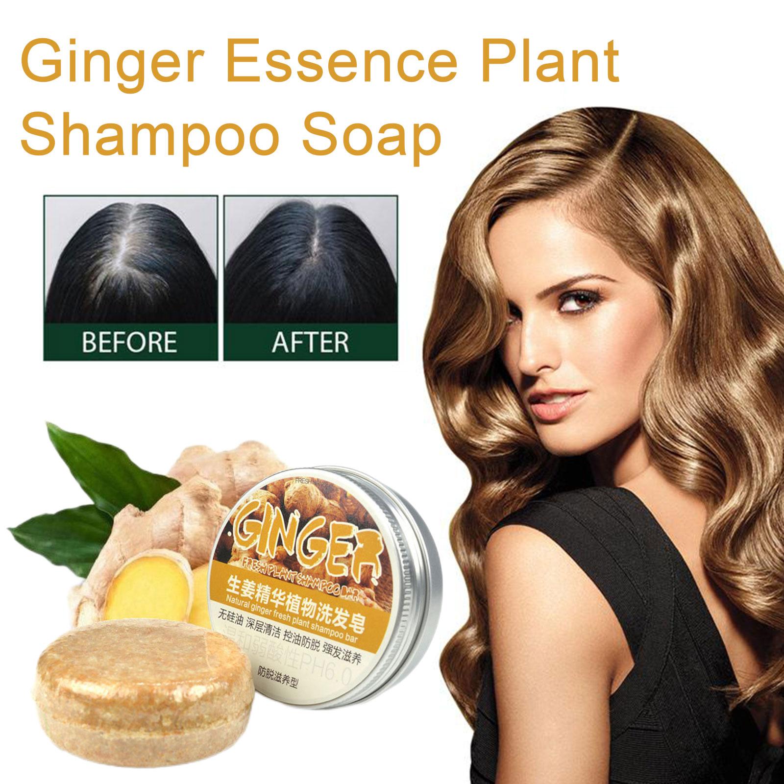 1/3/5/10pcs Ginger Polygonum Soap Shampoo Soap Cold Processed Soap Hair Shampoo Bar Pure Plant Hair Shampoos Hair Care