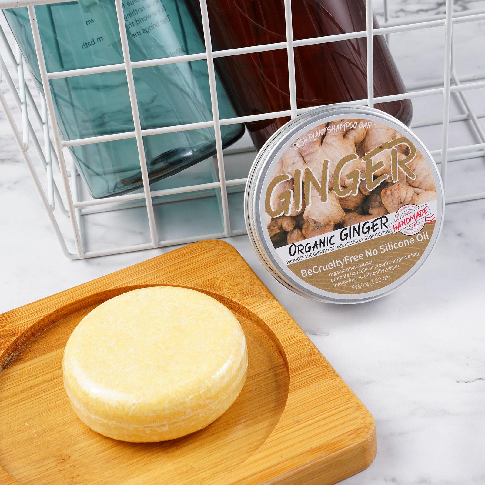 1/3/5/10pcs Ginger Polygonum Soap Shampoo Soap Cold Processed Soap Hair Shampoo Bar Pure Plant Hair Shampoos Hair Care