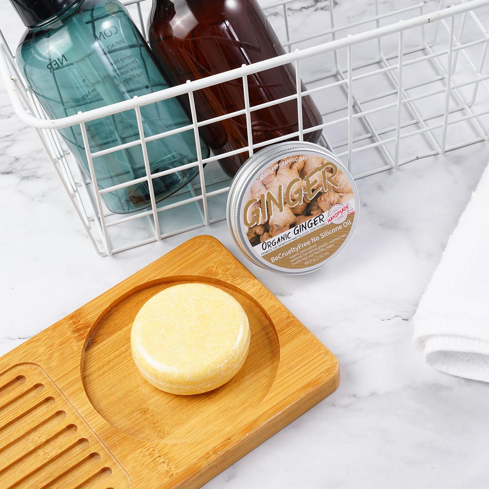 1/3/5/10pcs Ginger Polygonum Soap Shampoo Soap Cold Processed Soap Hair Shampoo Bar Pure Plant Hair Shampoos Hair Care