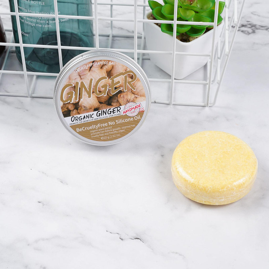 1/3/5/10pcs Ginger Polygonum Soap Shampoo Soap Cold Processed Soap Hair Shampoo Bar Pure Plant Hair Shampoos Hair Care