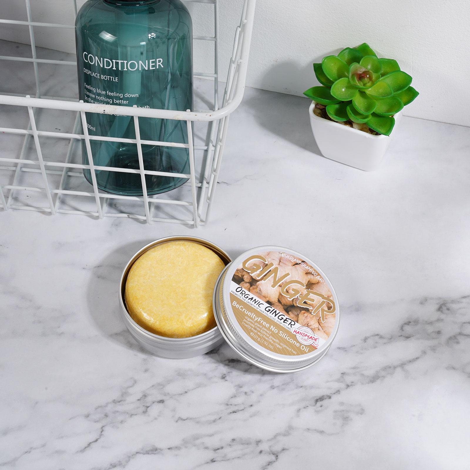 1/3/5/10pcs Ginger Polygonum Soap Shampoo Soap Cold Processed Soap Hair Shampoo Bar Pure Plant Hair Shampoos Hair Care