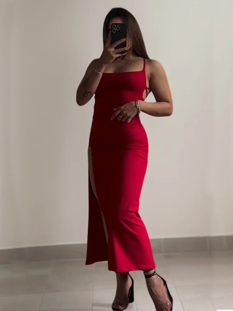 2026 Explosive New Summer Dress High Sensibility Halter Strap Spice Girl Bodycon Hip-Hugging Dress for Party Clubwear