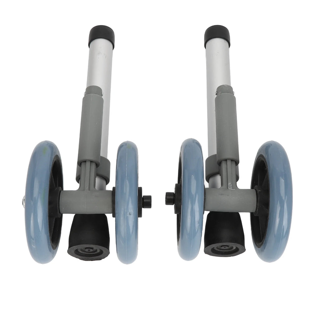 1 pair Walker Wheels Walker Wheels Adjustable Height Replacement Walker Feet Caster with Brake Wheel for Seniors Disabled People