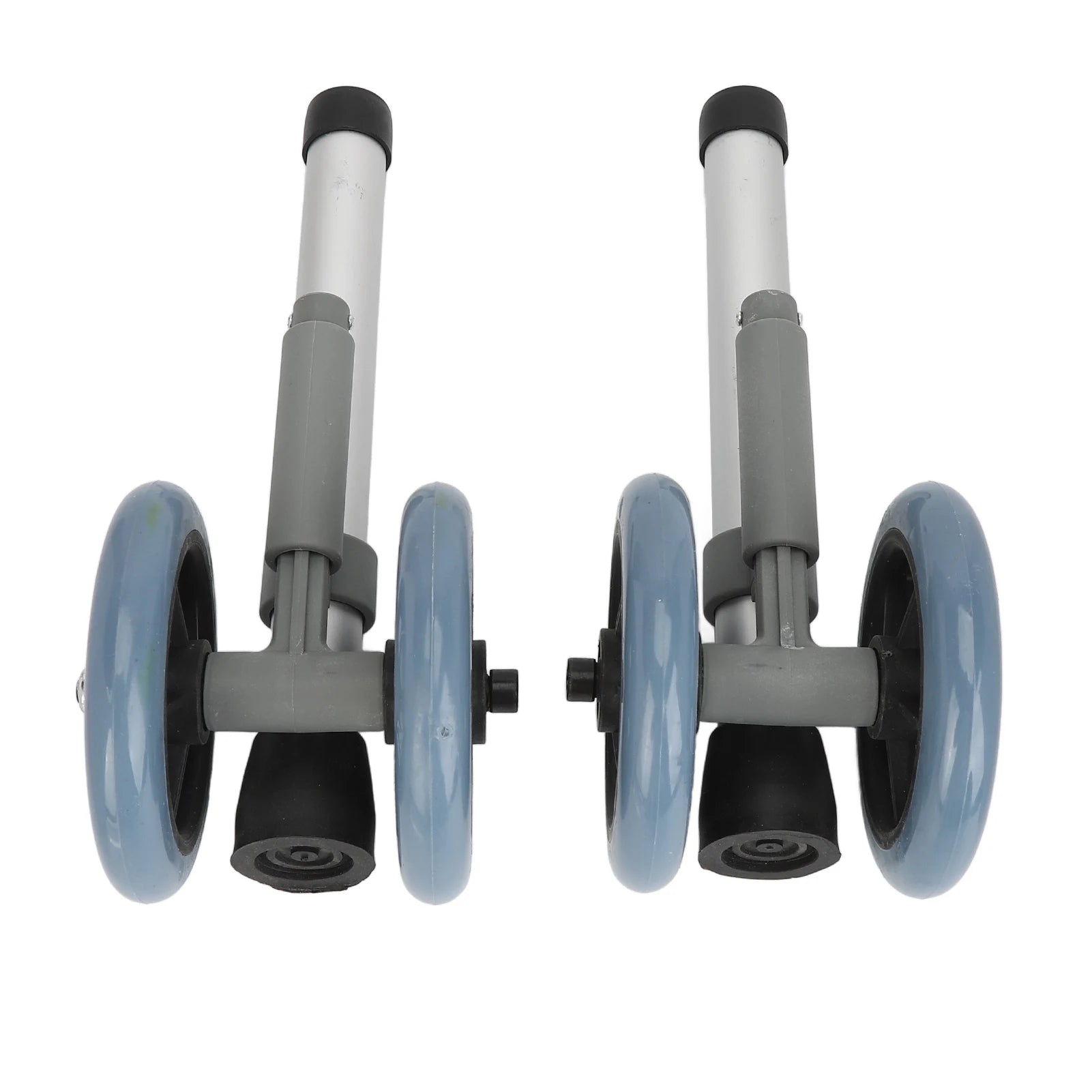 1 pair Walker Wheels Walker Wheels Adjustable Height Replacement Walker Feet Caster with Brake Wheel for Seniors Disabled People