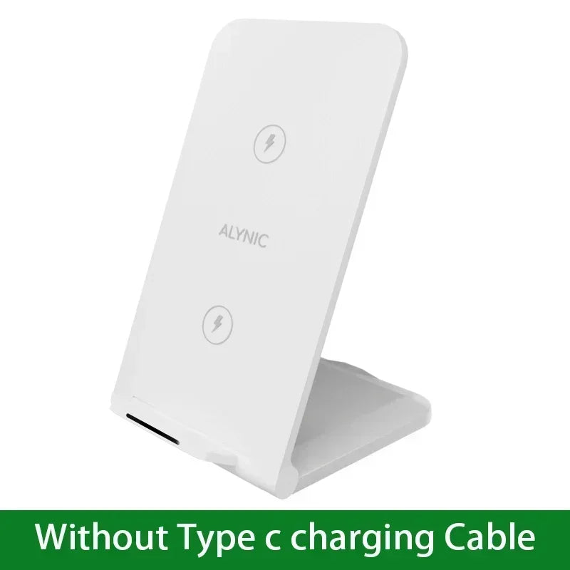 Wireless Charger Desktop Stand For iPhone 11 12 13 14 15 16 X Pro Max Samsung S24 S23 S22 Xiaomi Fast Wireless Charging Station