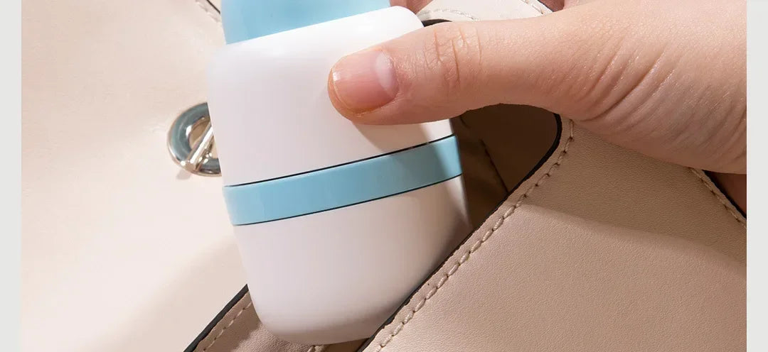 Portable 2-in-1 Pill Box with Pill Cutter for Cutting Small Pills or Large Pills in Half & Quarter Travel Pill Organizer Case