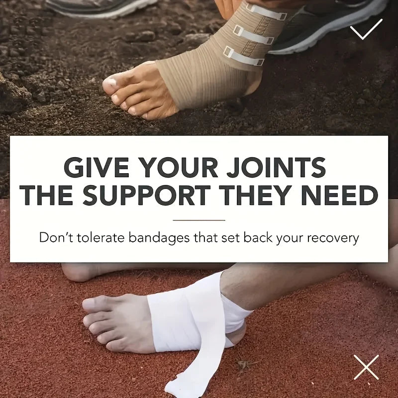 3/4Pack Adjustable Elastic Bandages Universal Fit Stretches to 177.77in Polyester for Wrist Ankle Foot Knee Support