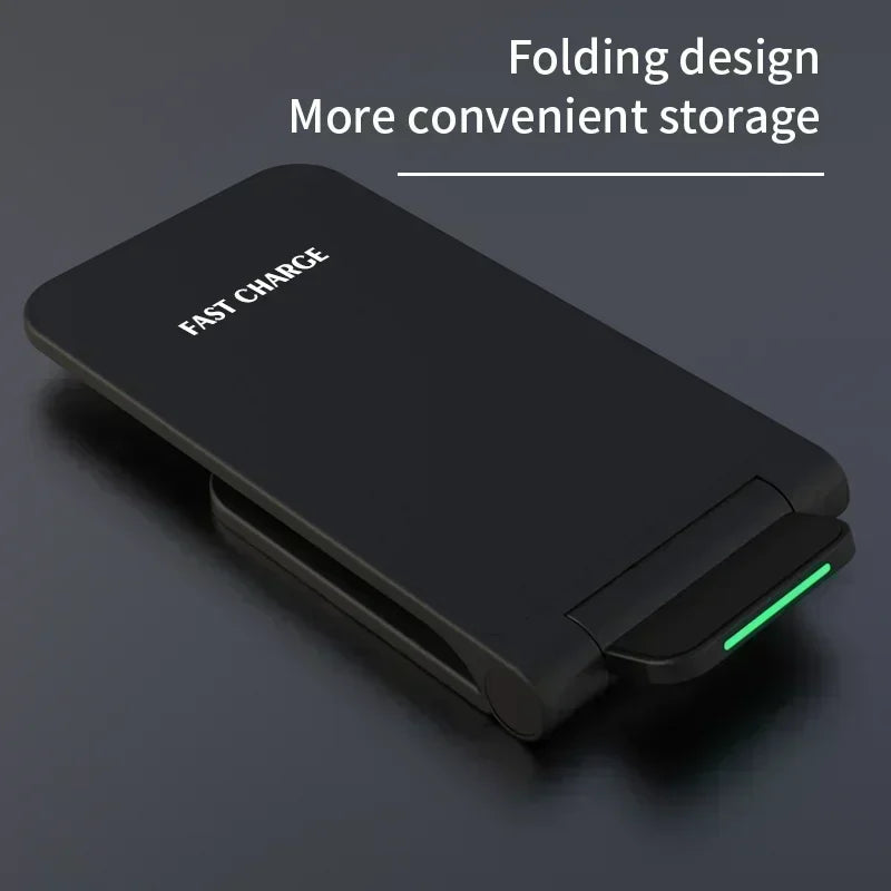 Wireless Charger Desktop Stand For iPhone 11 12 13 14 15 16 X Pro Max Samsung S24 S23 S22 Xiaomi Fast Wireless Charging Station