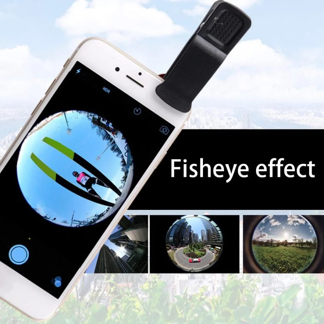 1 Set 3In1 Mobile Phone Fish Eye+Wide Angle+Macro Lightweight Camera Lens For Universal Cell Phone