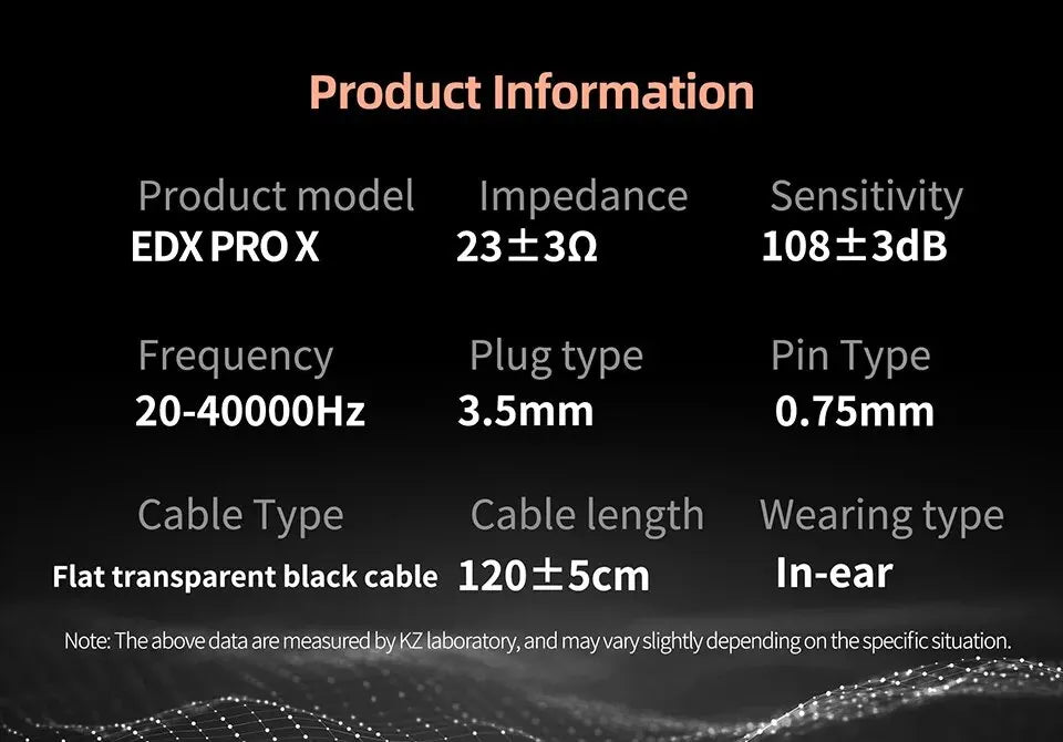 KZ EDX PRO X Wired Earphones HIFI Stereo Bass Music Earbuds In Ear Sport Headphones Noise Cancelling Gaming Headset