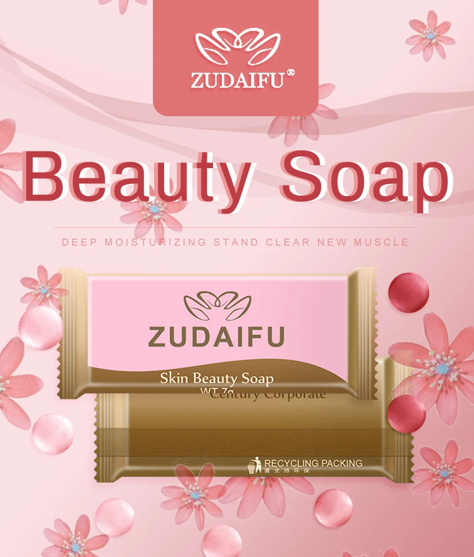 20/30Pc Zudaifu Skin Beauty Soap 7g Cleanser Moisturizing Soothing Oil-control Hand Body Cleansing Removing Mites Soap