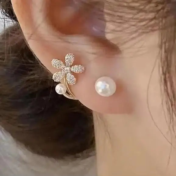 Korean Fashion Zircon Drop Earrings For Women Jewelry 2026 Trending New Luxury Women's Geometric Hoop Earrings Pendientes Gifts