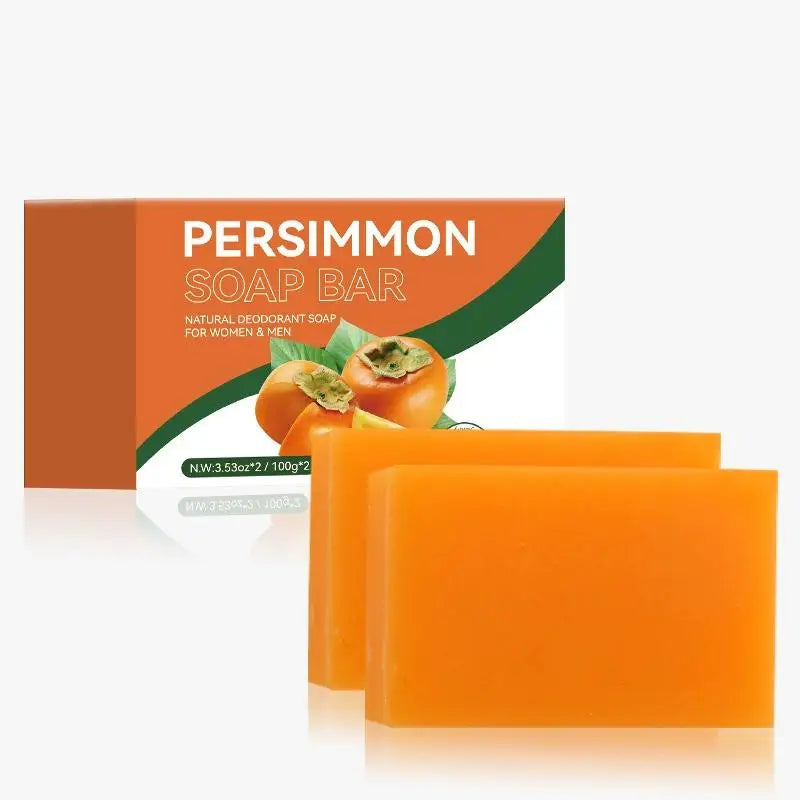 Persimmon Cleansing Soap Bar 100g/200g Body Care Face Wash Exfoliating Soap Fruit Handmade Shower Soap
