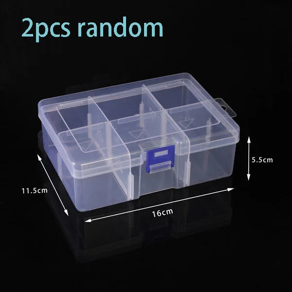 Clear Plastic Box Rectangular Box Screwdrivers Bits Tools Bleads Dustproof Waterproof Packing Storage Cases Container