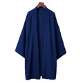 2024 New Men's Long Solid Color Japanese Kimono Poncho Summer Casual Loose Women's Yukata Haori Beach Black Hiyoshi Shirt Jacket