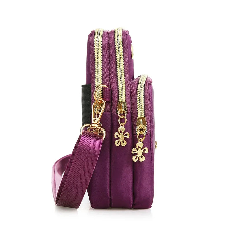 2025 New Women's Slant Mini Bag, Mobile Phone Bag, Fashion Mom Money Bag