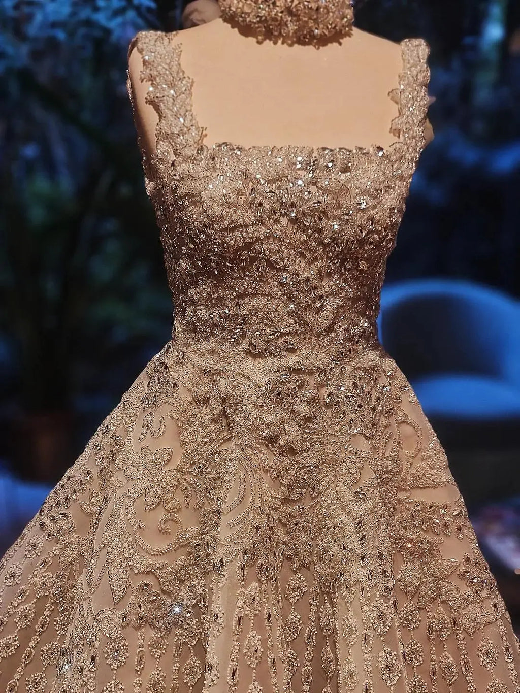 FATAPAESE Customized Evening Dress Square Sleeveless Beading A Line Draped Floor Length Diamonds Luxury Formal Occasion Gowns