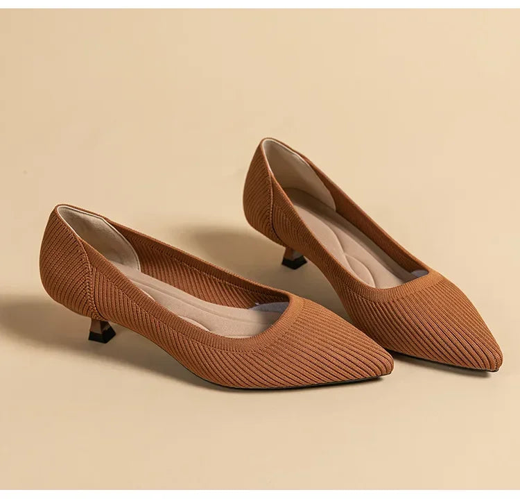 Women's Solid Color Flat Shoes Casual Fashion Breathable Non Slip Rubber Sole Pointed Non-Slip Comfortable Spring and Autumn