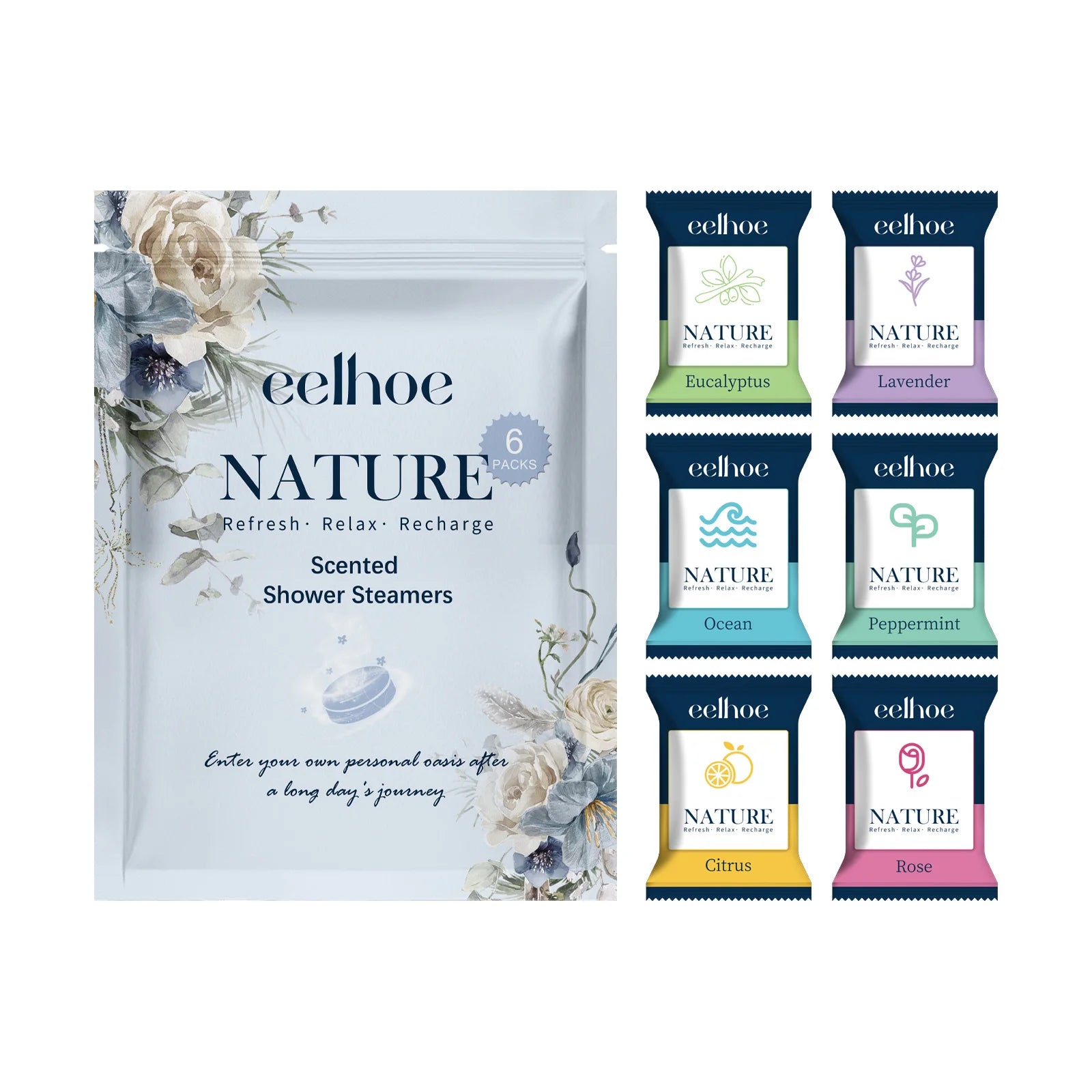 EELHOE Shower Steamer Tablet Nourishing Clean Dirt Eliminate Odor Relaxing Relieve Fatigue Moisturizing Shower Spa Bath Supplies