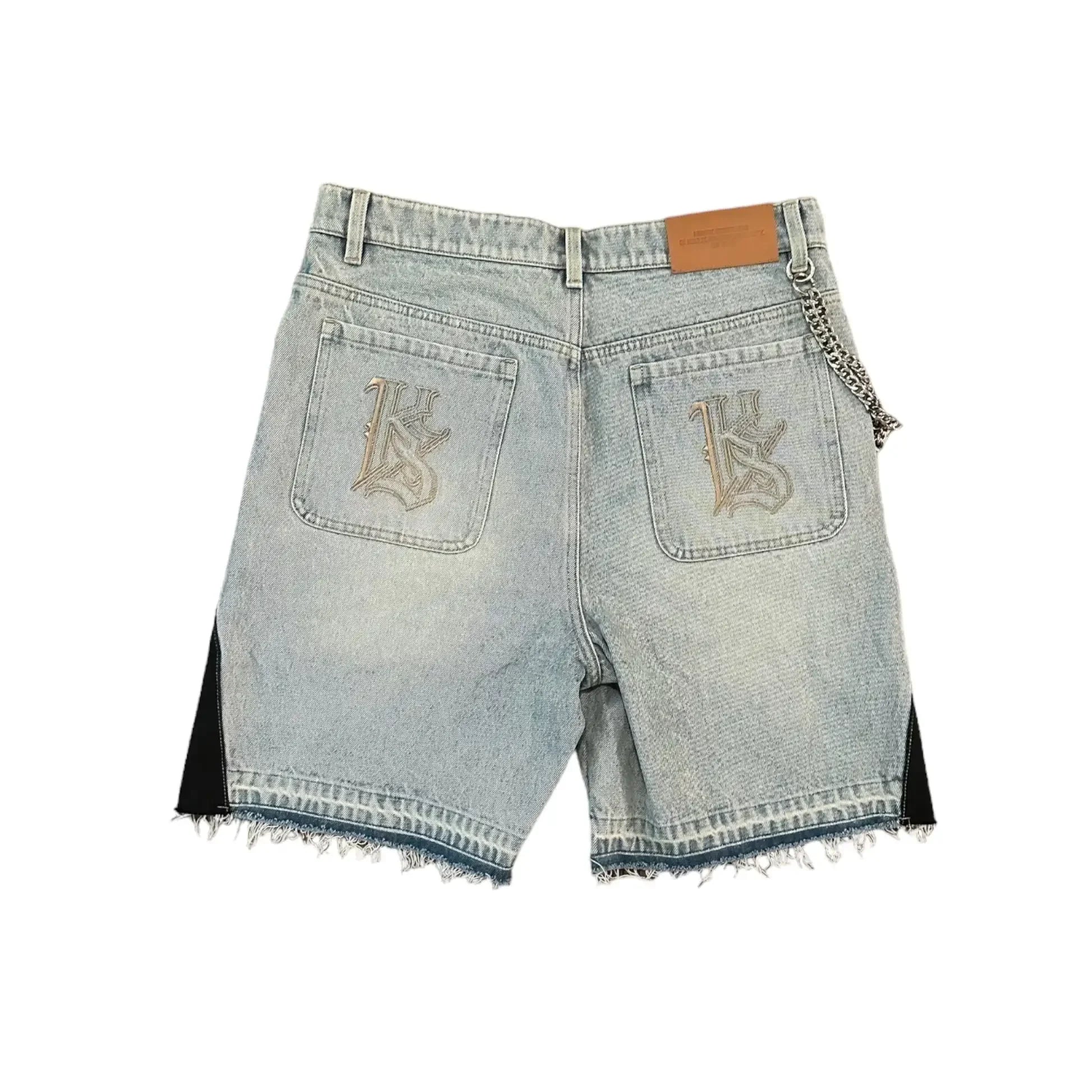 Harajuku Hip Hop Cartoon Denim Shorts Women Embroidery Patchwork Baggy Short American 2000s Y2k Jeans Low Waist Sports Shorts