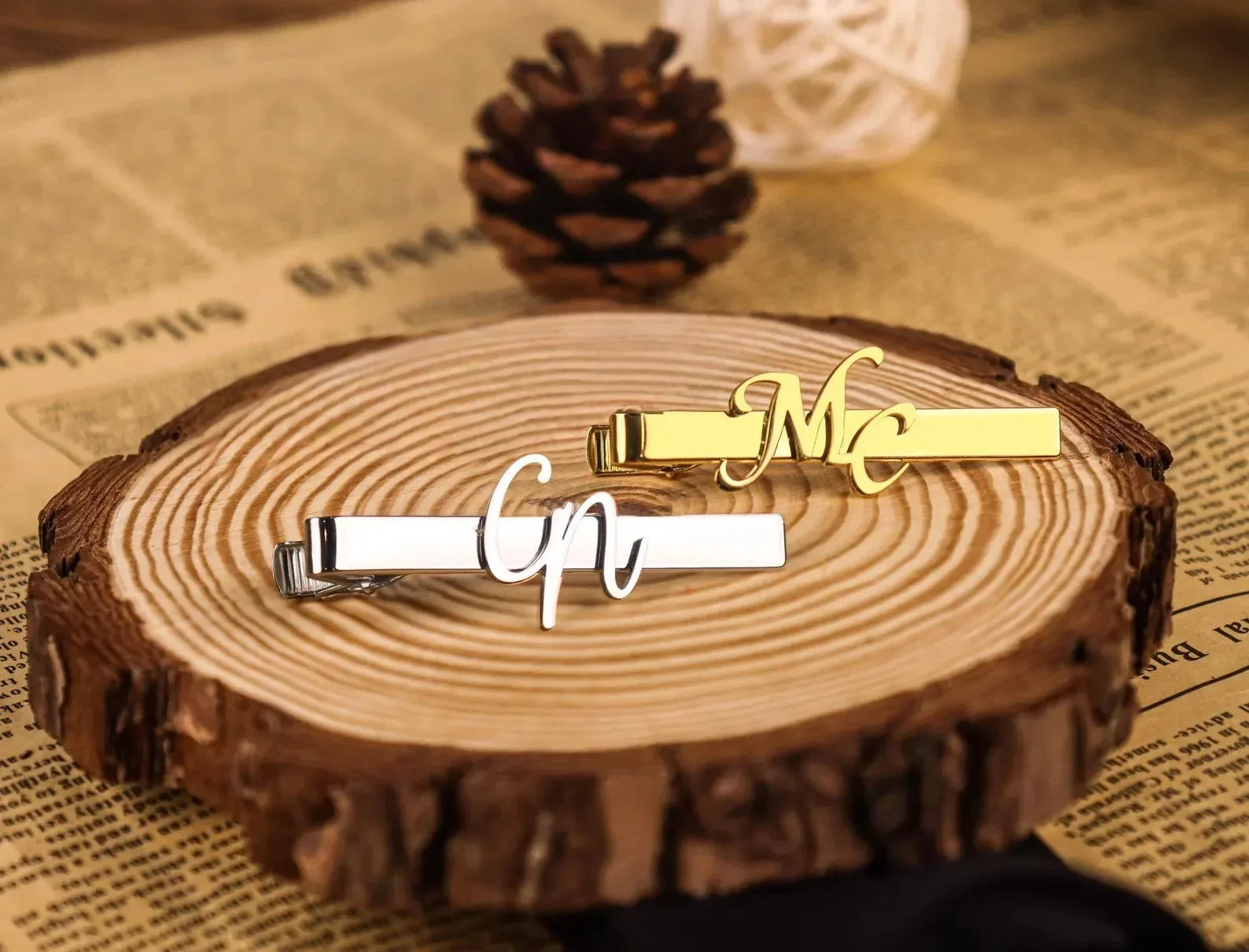 Sipuris Custom Initial Name Tie Clip For Men Stainless Steel Personalized Tie Clasp Trendy Fashion Jewelry Weddings Gifts