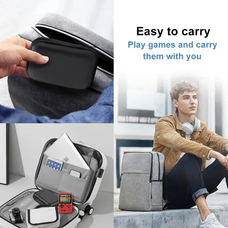 Tempered Glass Screen Protectors+Bag for R36S Game Console Storage Bag & Screen Protectors Tempered Glass Film for Game Accessor