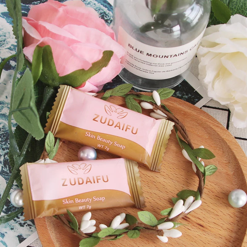 20/30Pc Zudaifu Skin Beauty Soap 7g Cleanser Moisturizing Soothing Oil-control Hand Body Cleansing Removing Mites Soap