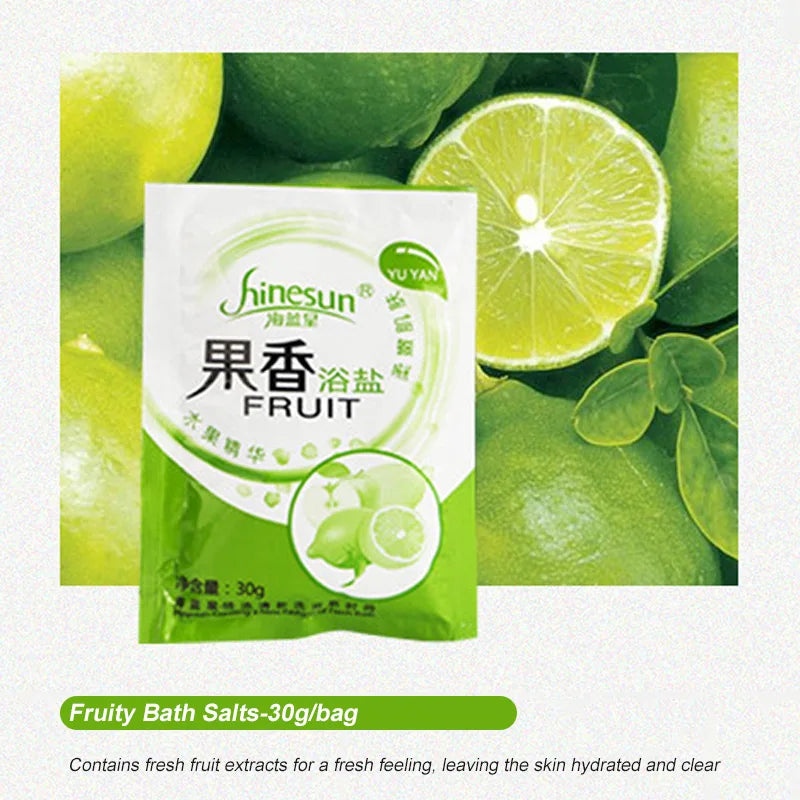 30g/bag Rose Bubble Bath Powder Foot Bath Crystal Mud Body Foot Skin Care SPA Bath Salt Exfoliation Scruber Bath Powder Lavander