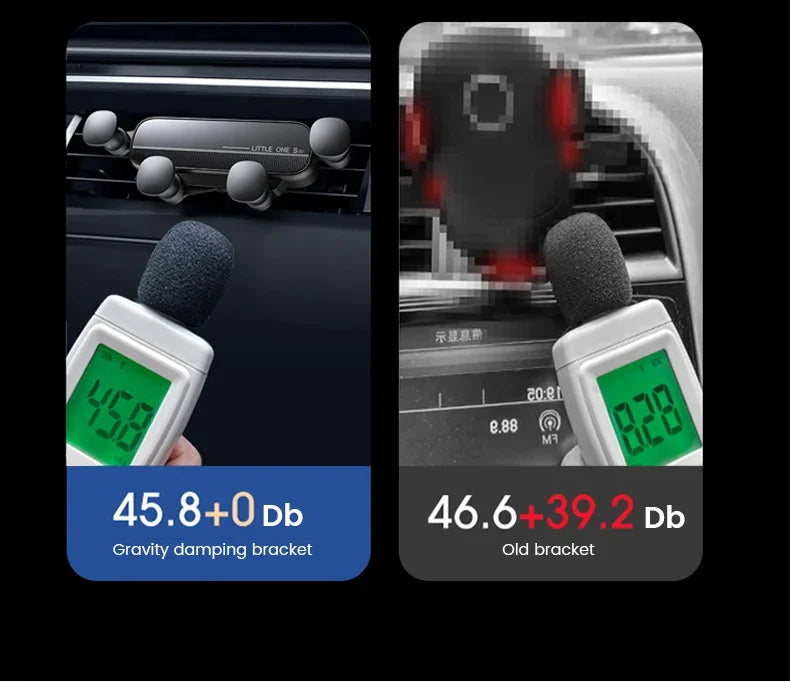 Universal Gravity Car Phone Holder Air Vent Mount Mobile Support for iPhone 13/12 Xiaomi - Automotive GPS Stand