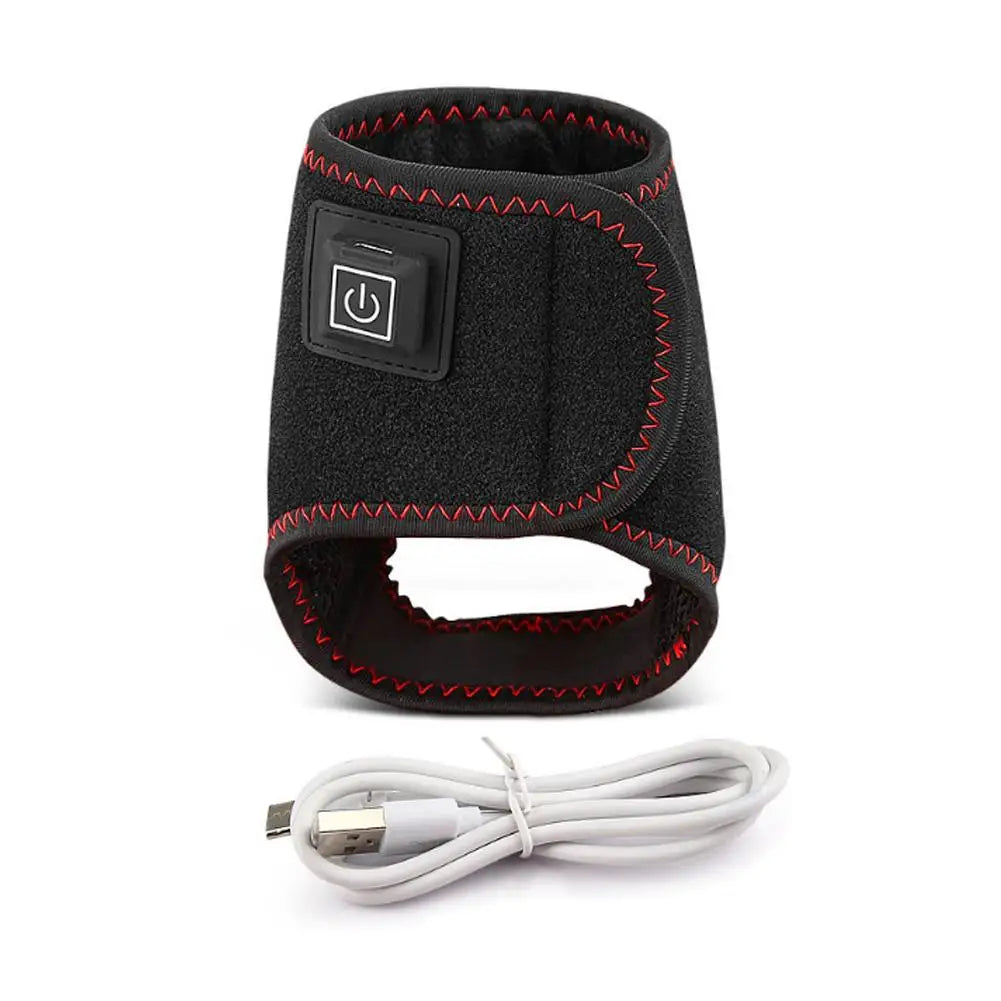 Electric USB Heating Ankle Pad Adjustable Temperature Electric Ankle Warmers Stabilizer Brace Foot Heating Pad Joint Relief
