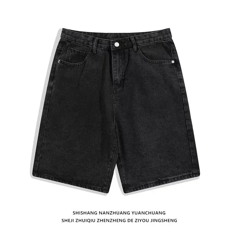 Harajuku Hip Hop Cartoon Denim Shorts Women Embroidery Patchwork Baggy Short American 2000s Y2k Jeans Low Waist Sports Shorts