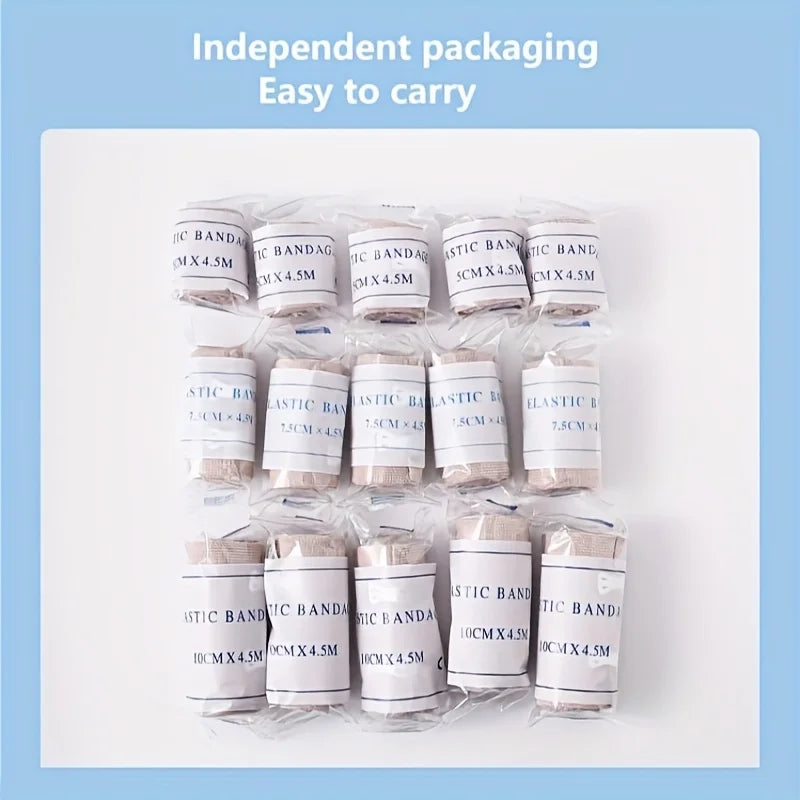 3/4Pack Adjustable Elastic Bandages Universal Fit Stretches to 177.77in Polyester for Wrist Ankle Foot Knee Support