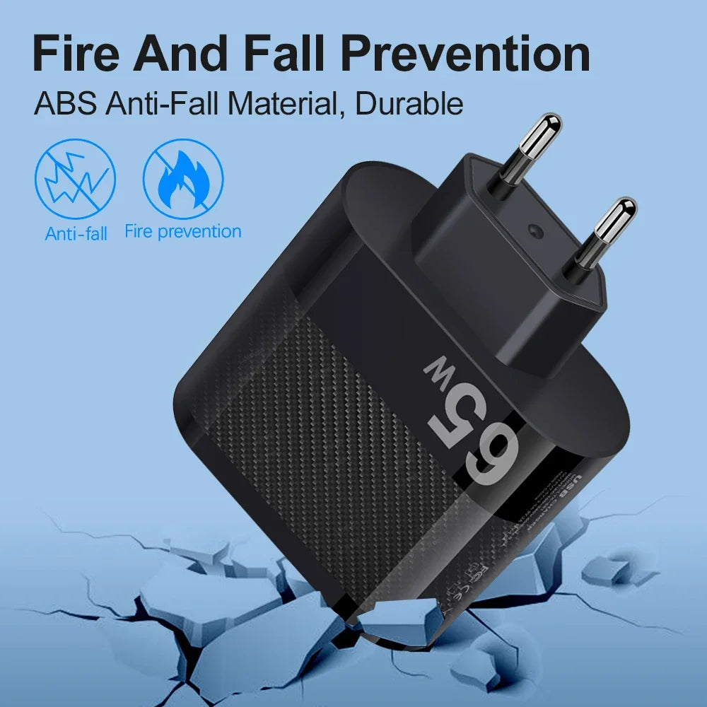 3.1A 5 Ports USB Charger PD Fast Charging Adapter For iPhone Xiaomi Samsung Mobile Phone EU/US/UK Plug Charge QC3.0 Wall Charger