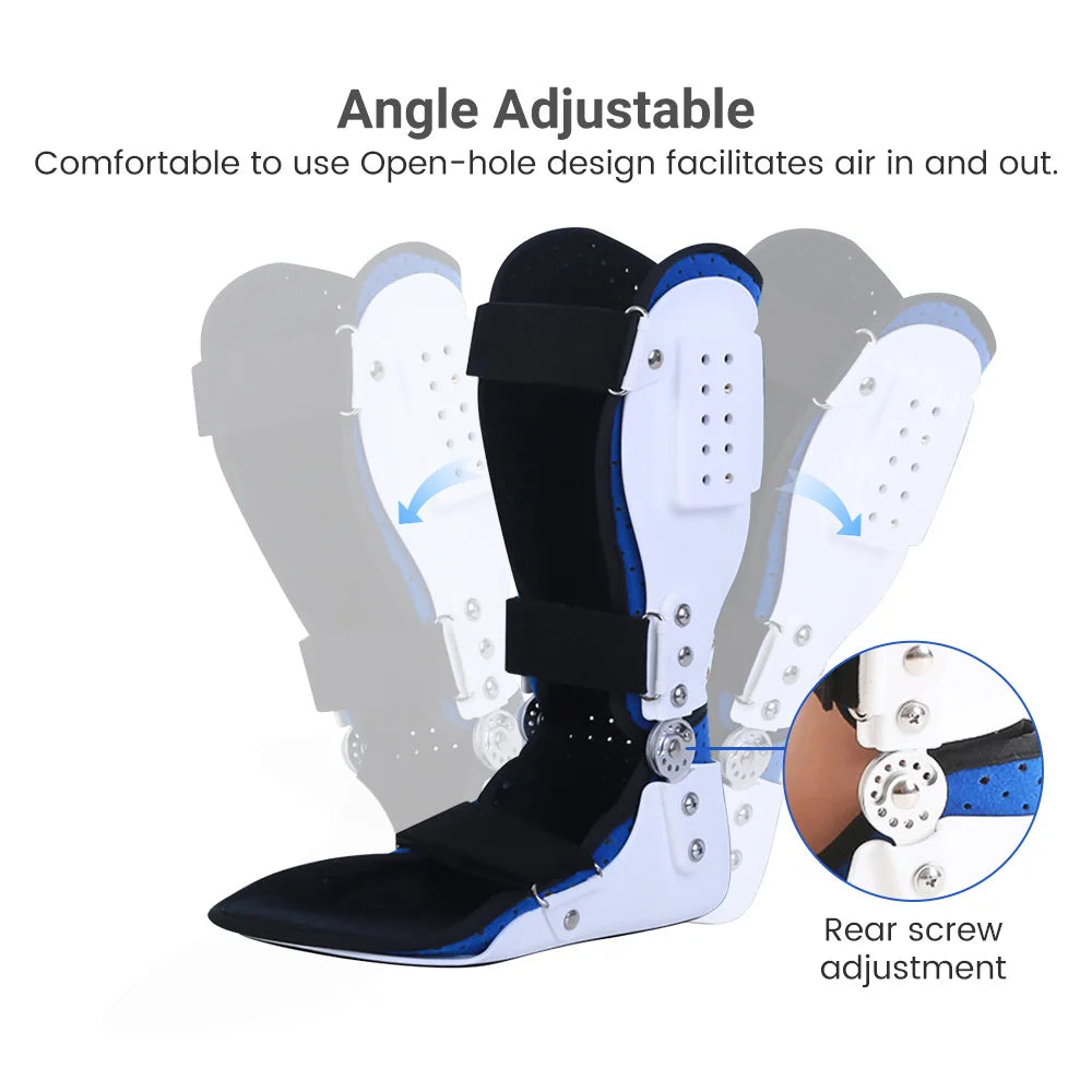 Foot Ankle Fixed Support Brace Medical Adjustable Joint Foot Orthotics Support Protector Stabilizer Fracture Fix Rehabilitation