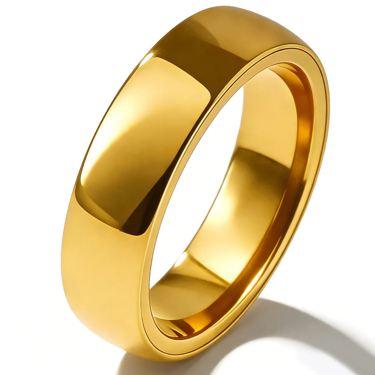 Ntag216 NFC Gold Ceramic Ring, Programmable 888 bytes Smart Accessory for Personalized URL Storage, Supports IOS or Android