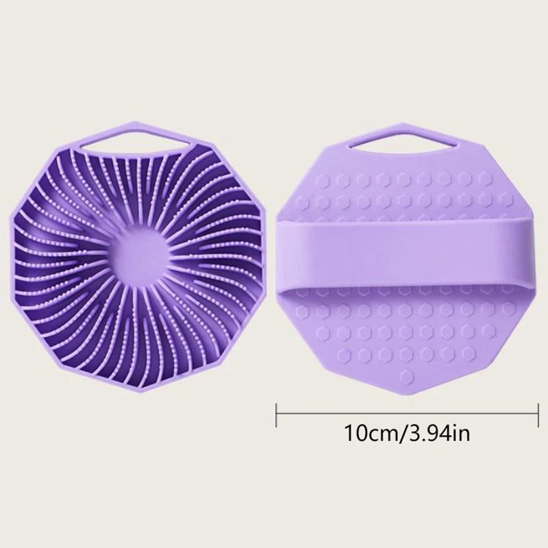 1pc Soft Silicone Exfoliating Brush Cleanser Manual Body Cleansing Scrubber Shower Gentle Massage Brushes Bathroom Accessorie
