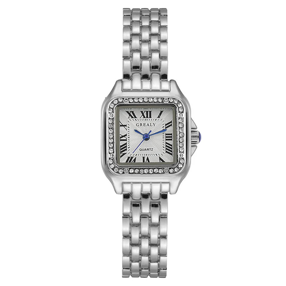 Luxury  Women Watches Fashion Square Quartz Wristwatch Simple Ladies Clock Reloj Mujer