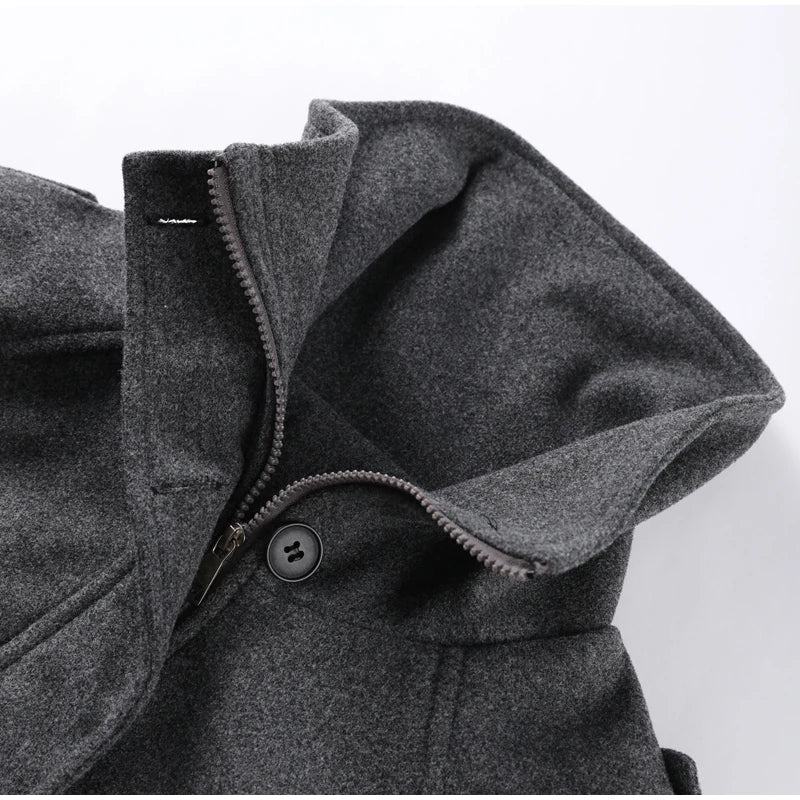 Stand Collar Women Spring Woolen Coats Single Breasted Loose Female Long Sleeve Jacket  Fashion Office Lady Street Short Coat