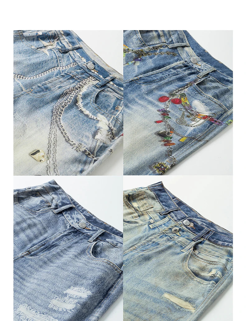 TOYOUTH Women Denim Jean 2025 Spring New Long Pants 8518053