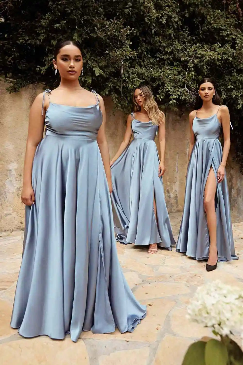 Navy Blue Bridesmaid Dress For Weddings Woman Guest 2026 Sexy Spaghetti Straps Split Prom Party Gowns Long Maid Of Honor Dresses