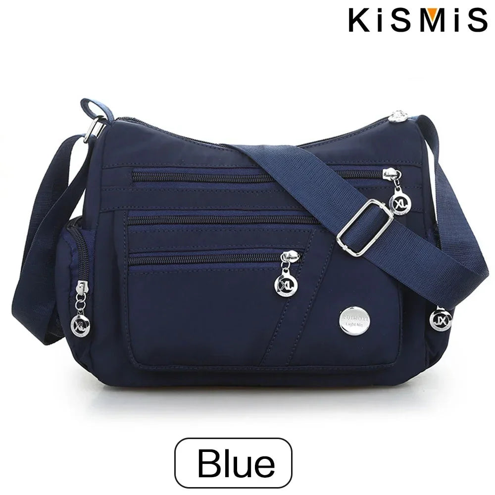 Fashion Women Waterproof Crossbody Bag Casual Single Shoulder Handbag Messenger Bag Oxford Material