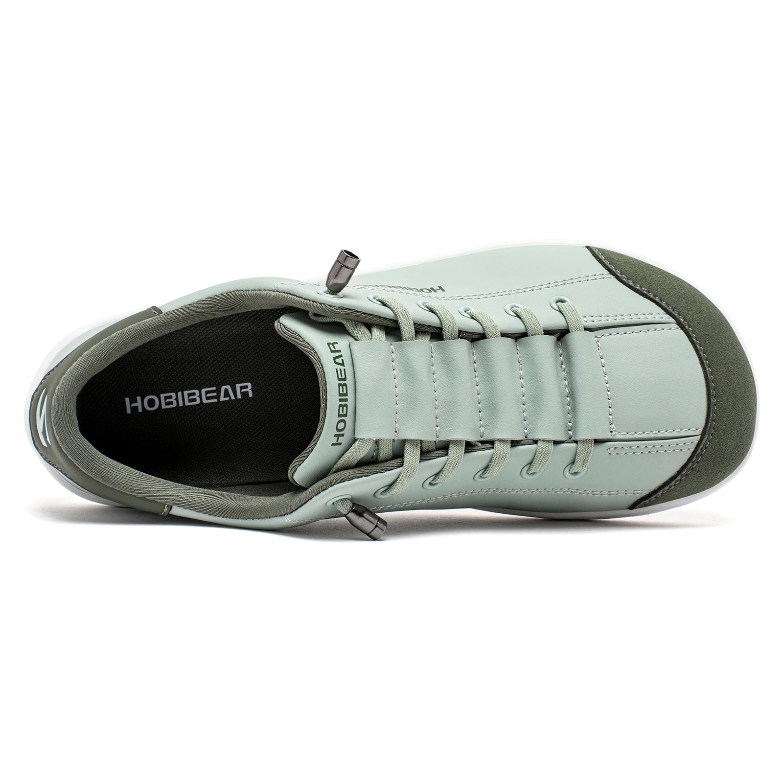 HOBIBEAR Unisex Barefoot Wide Toe Shoes Women Men Artificial Leather Minimalist Sneakers Adjustable Slip On Walking Shoes