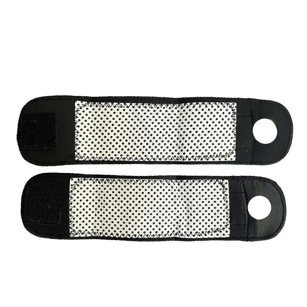 1 Pair Self-Heating Tourmaline Wrist Brace Sports Care Protection Wrist Belt Far Infrared Magnetic Therapy Pads Pain Relief