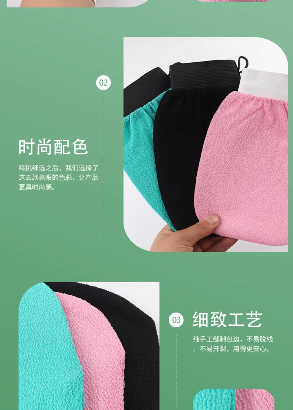 New in 1pc Hammam Shower Thicken Bath Magic Peeling Glove Exfoliating Tan Removal Bathing Cleaning Products Body Scrubber