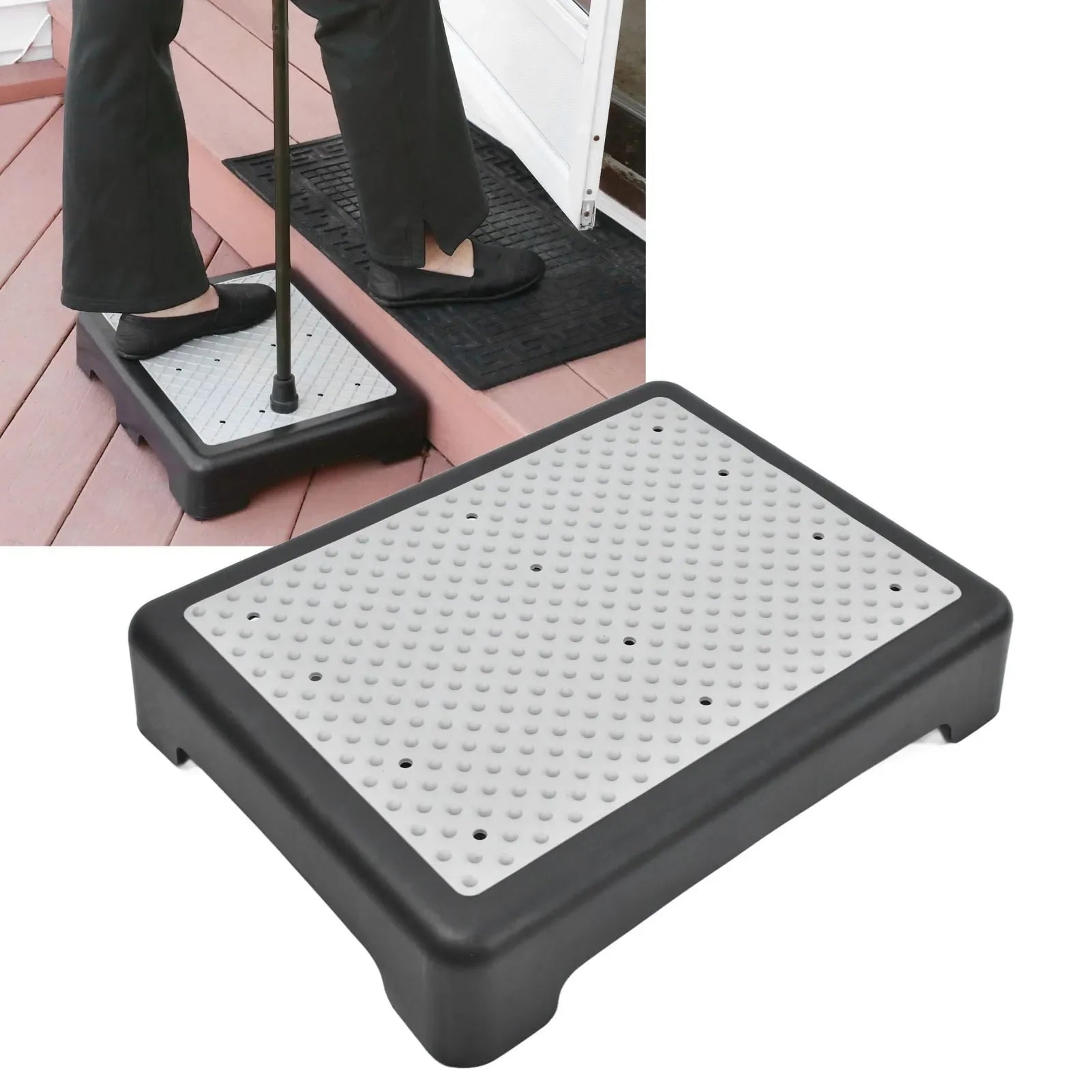 Anti Slip Half Step Stackable Elderly Half Step Outdoor Riser Step Stool for Household Garden