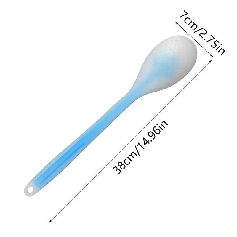 【Multi-Function Lotion Sunscreen Ointment Applicator Silicone Long Handle Body Cleaner Shower Brush Sunscreen Back Applicator】