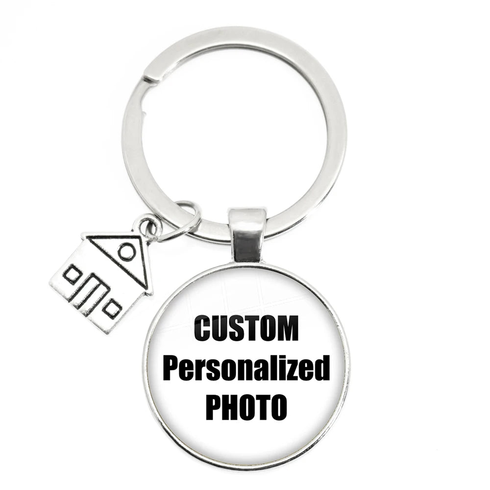 Personalized Custom Keychain Photo Mum Dad Baby Children Grandpa Parents Custom Designed Photo Gift For Family Anniversary Gift