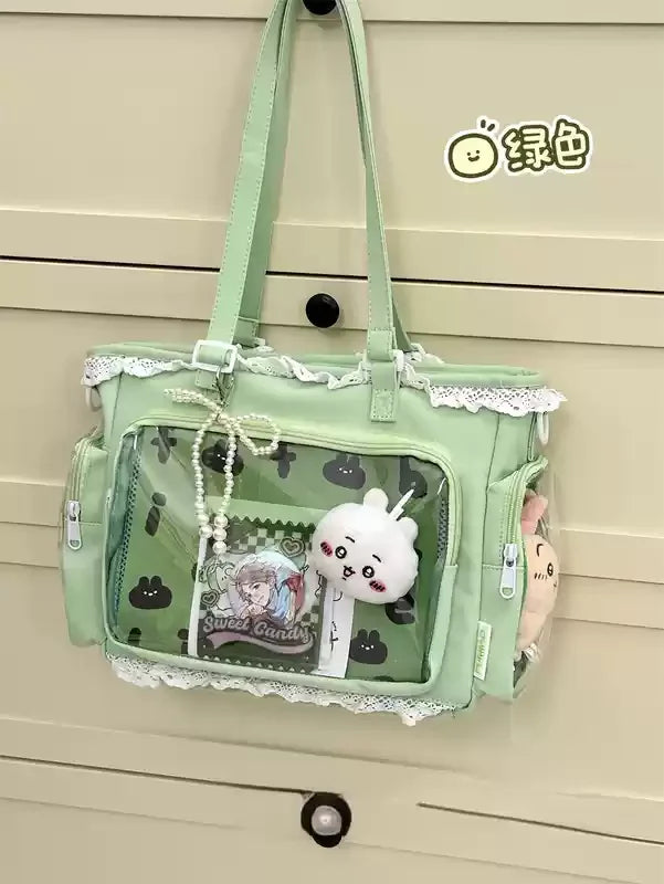 Ballet Girl Has A Large Appetite Itabag Japanese Two-Dimension Single Shoulder Cross Body Goods Bag Gift For Friends